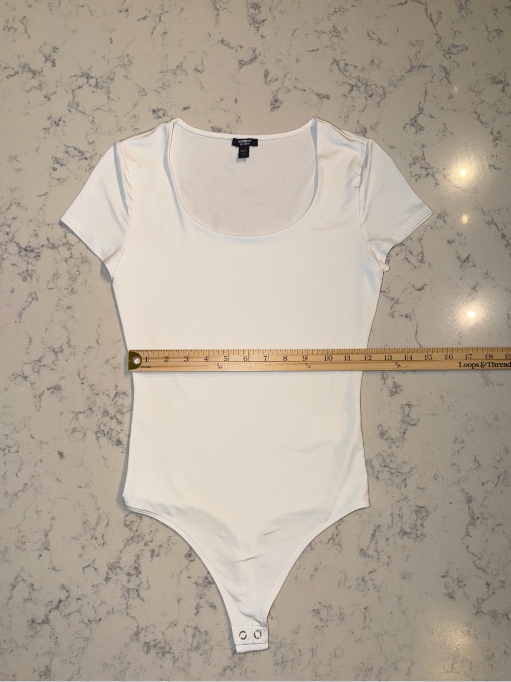 EXPRESS Body Contour Scoop Neck Short Sleeve Bodysuits XS Bundle of 6 - Picture 10 of 15